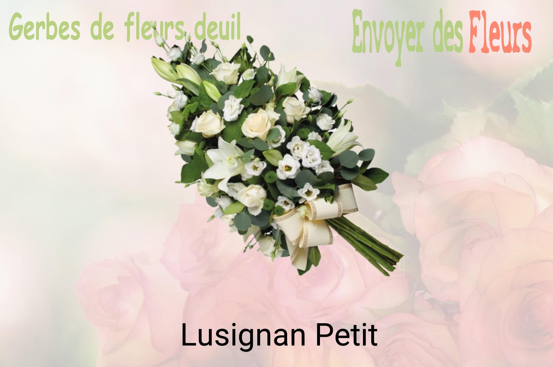 Gerbe de fleurs de deuil livrée à Lusignan-Petit